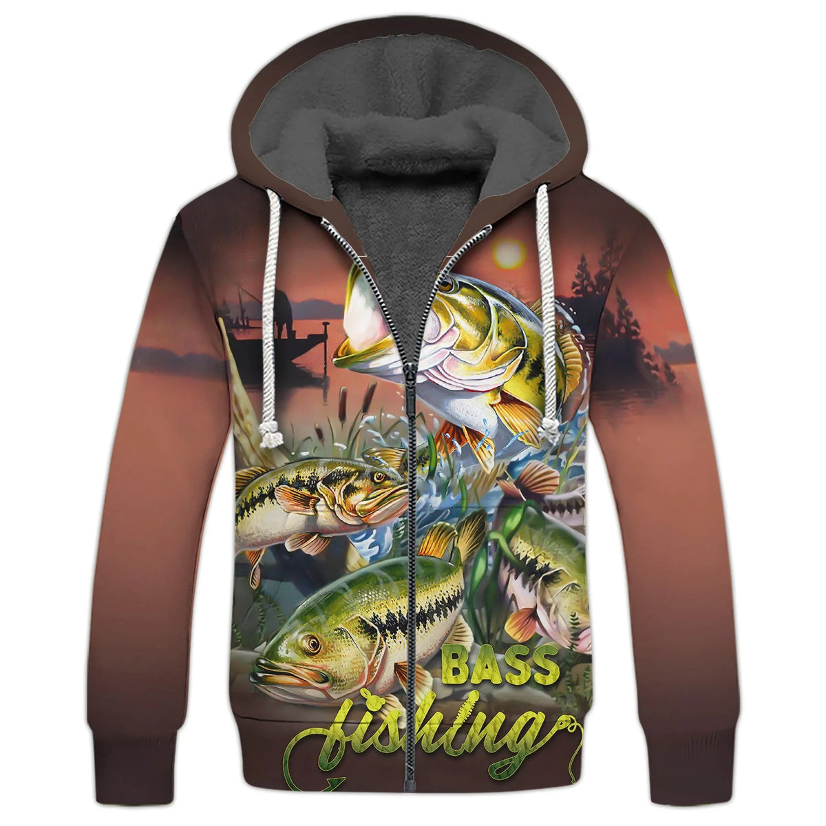 Bass Fishing Shirt Fish 3D Printed Fishing Hoodie Tshirt FISH0108