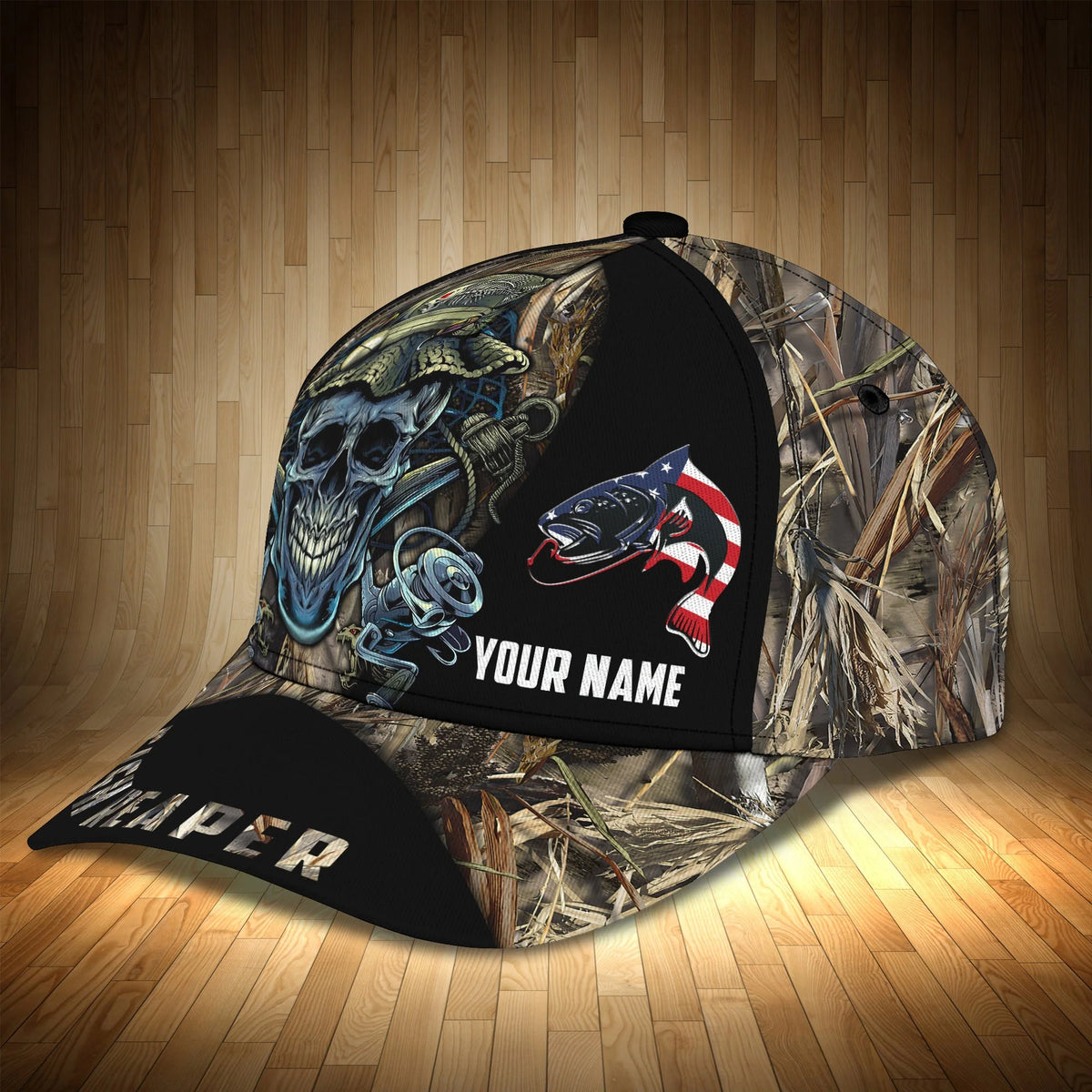Fish Reaper - Personalized Name Cap - Lta98-45 FISH0288