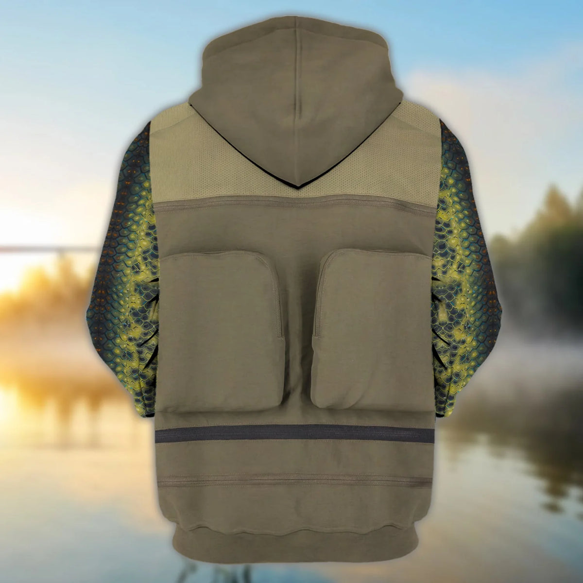 Custom 3D Bass Vest 3D Full Print Shirts, Unique Design for Anglers, Perfect Gift for Bass Fishing Enthusiasts! ORN0114