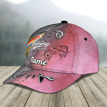 Trout Fishing 08 - Personalize Name Cap  - Loop - Ntp-165 FISH0167