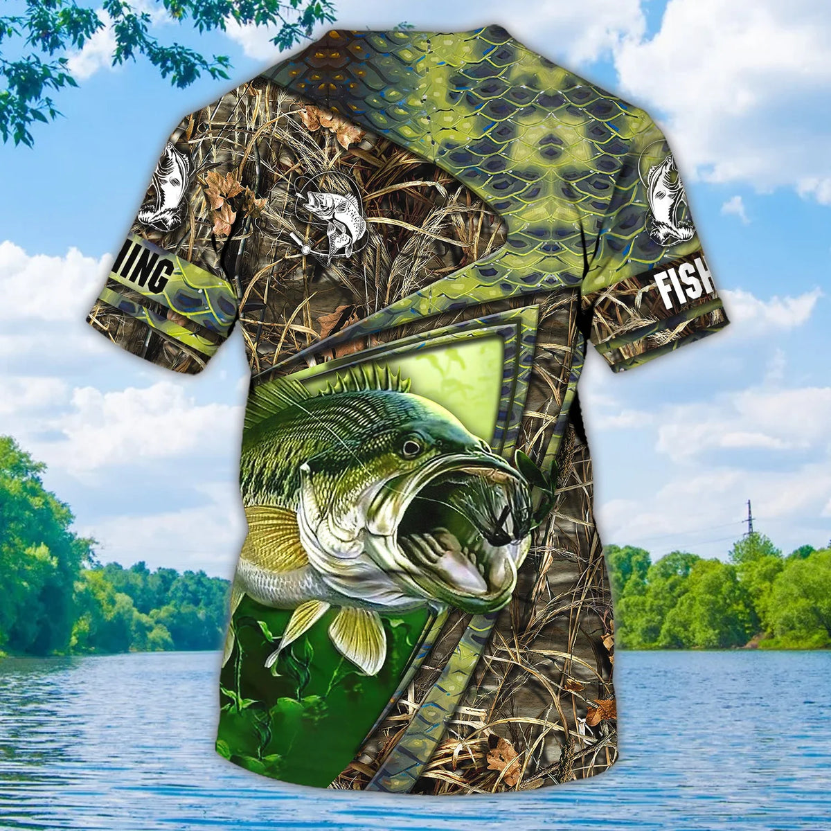 Fishing 007 - Personalized Name 3D T Shirt - 16hb FISH0265