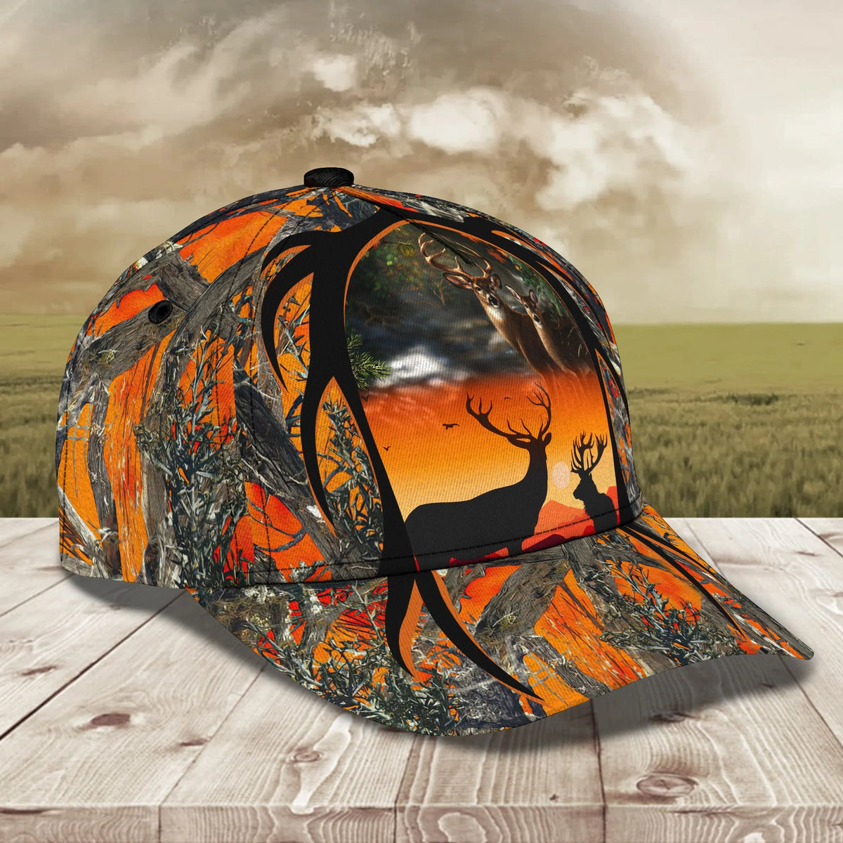 Hunting02 - Personalized Name Cap Deer Hunter - ATM2K HNT0219