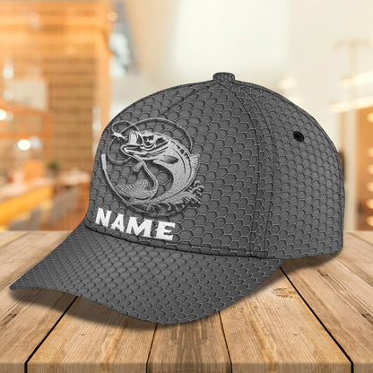 Fishing - Custom Name Curved Cap - Tad FISH0032