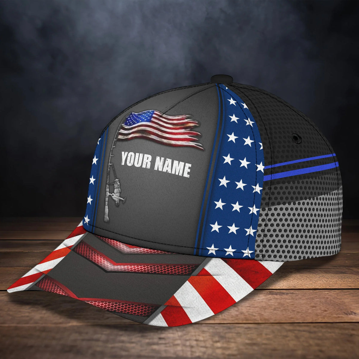 Custom Name American Fishing Classic Cap N94 FISH0142
