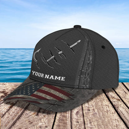 Fishing Hook - Personalized Name Cap - Urt96 FISH0136