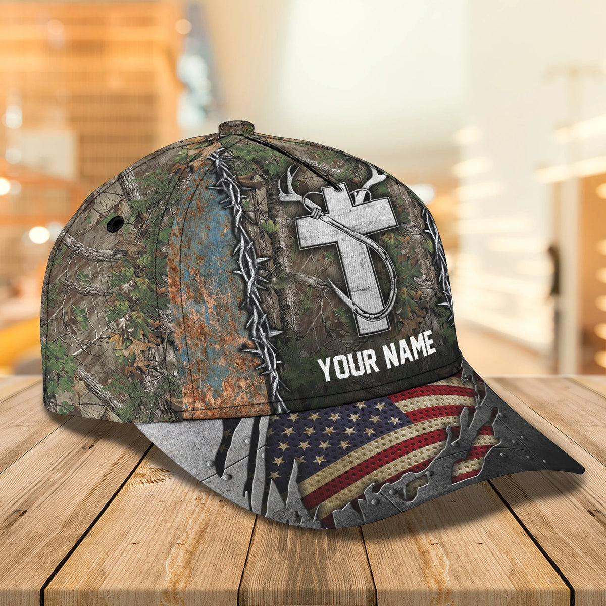 Hunting and Fishing - Personalized Name Cap - DAT93 FISH0152
