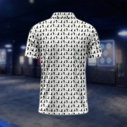 Brindle French Bulldog Men's Golf Polo Shirt, Bulldog Pet Lover Golf Shirts GOF0005