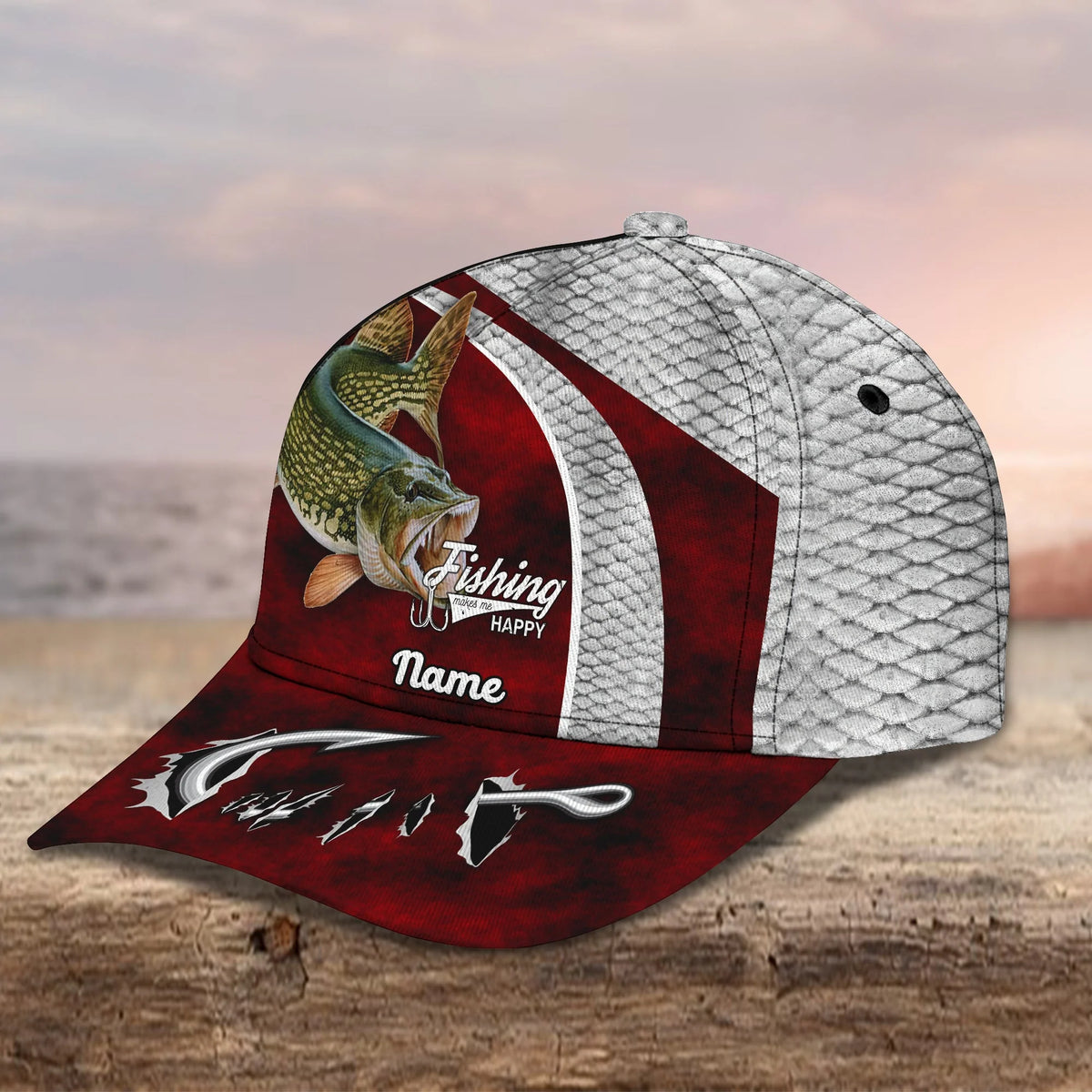 Fishing 14 - Personalize Name Cap  - Loop - Ntp-171 FISH0049