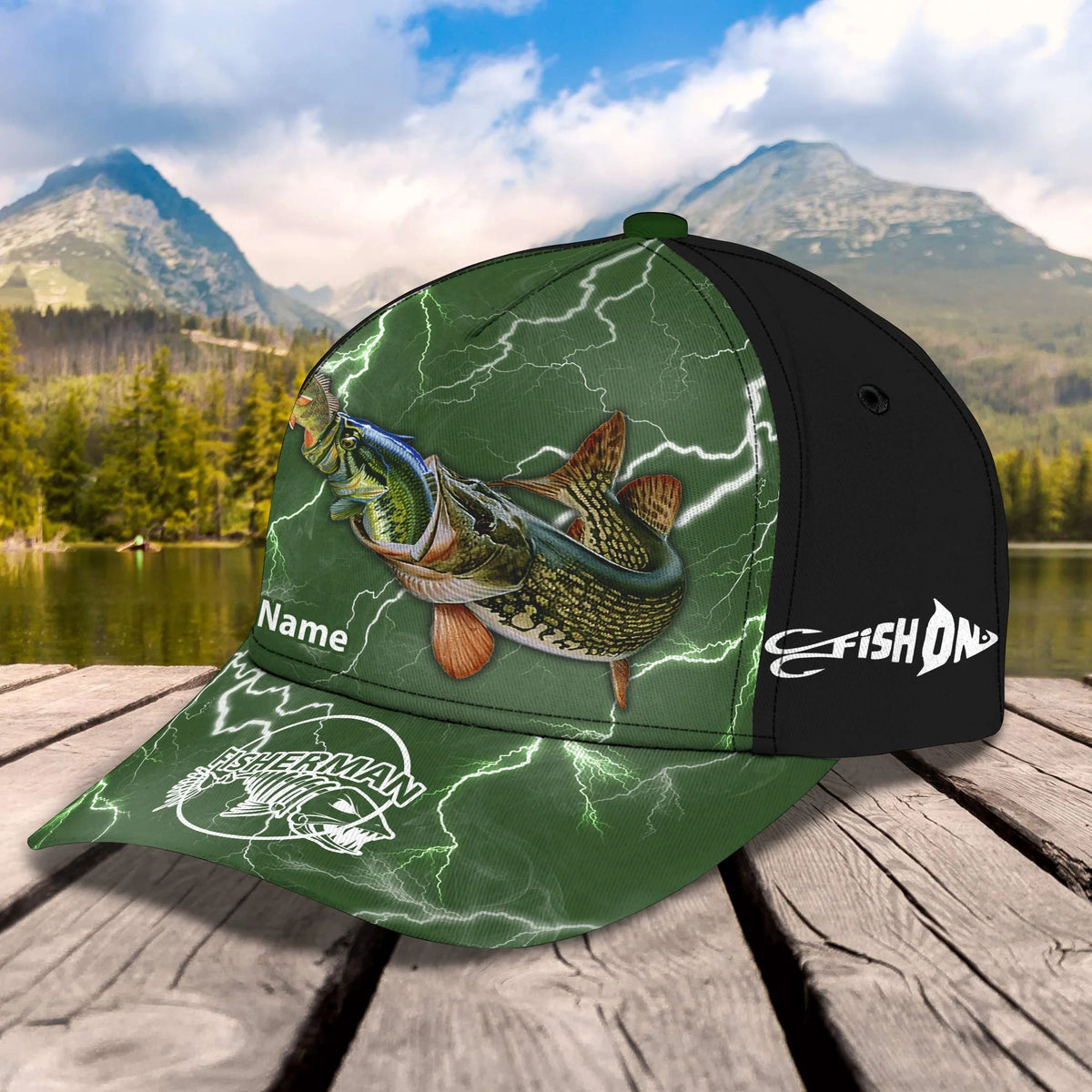 Fishing 3- Personalized Name Cap - HN95 FISH0144