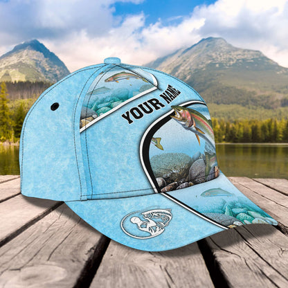 Fishing salmon - Personalized Name Cap004 - ATM2K FISH0294
