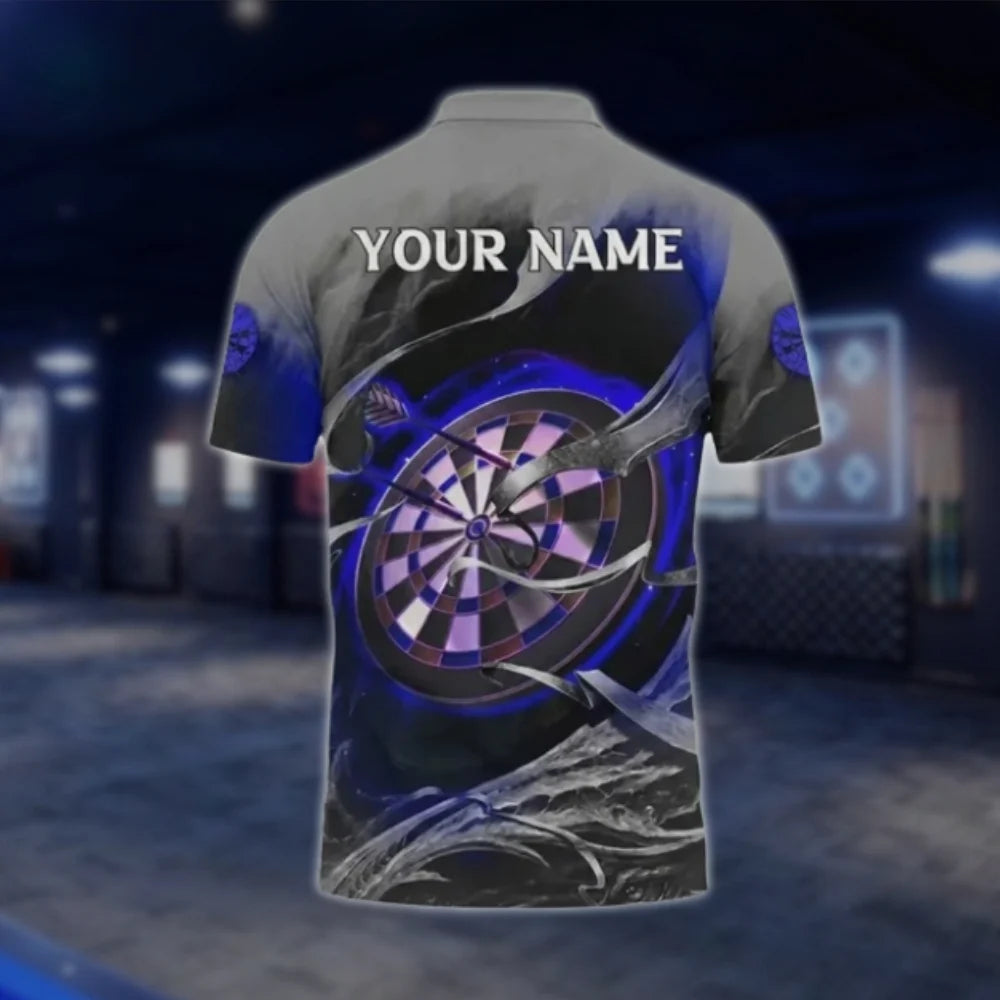 Custom Scorpion Grunge Dart Polo Shirt For Men, Custom Name Scorpion Dart Shirt DAT0441
