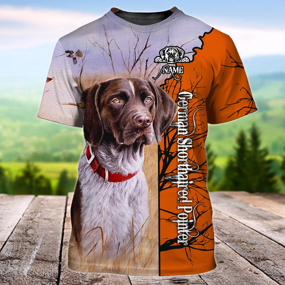 3D DOG HUNTING1 - Personalized Name 3D T Shirt - BY97 HNT0227
