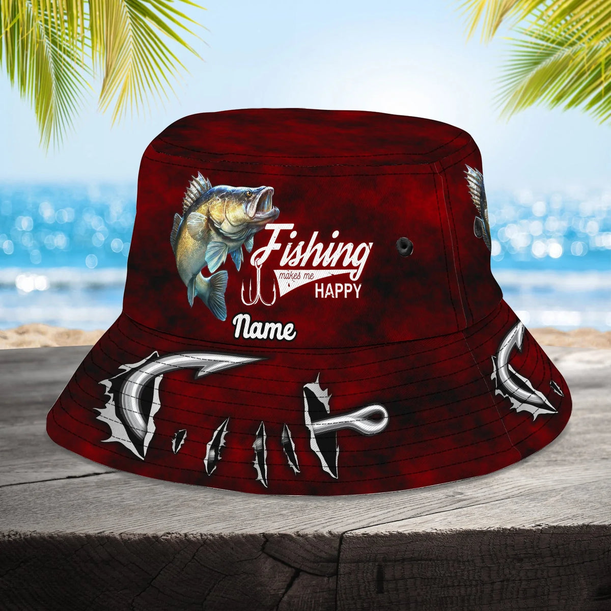 Walleye Fishing - Custom Bucket Hat - Loop - Ntp-205 FISH0239