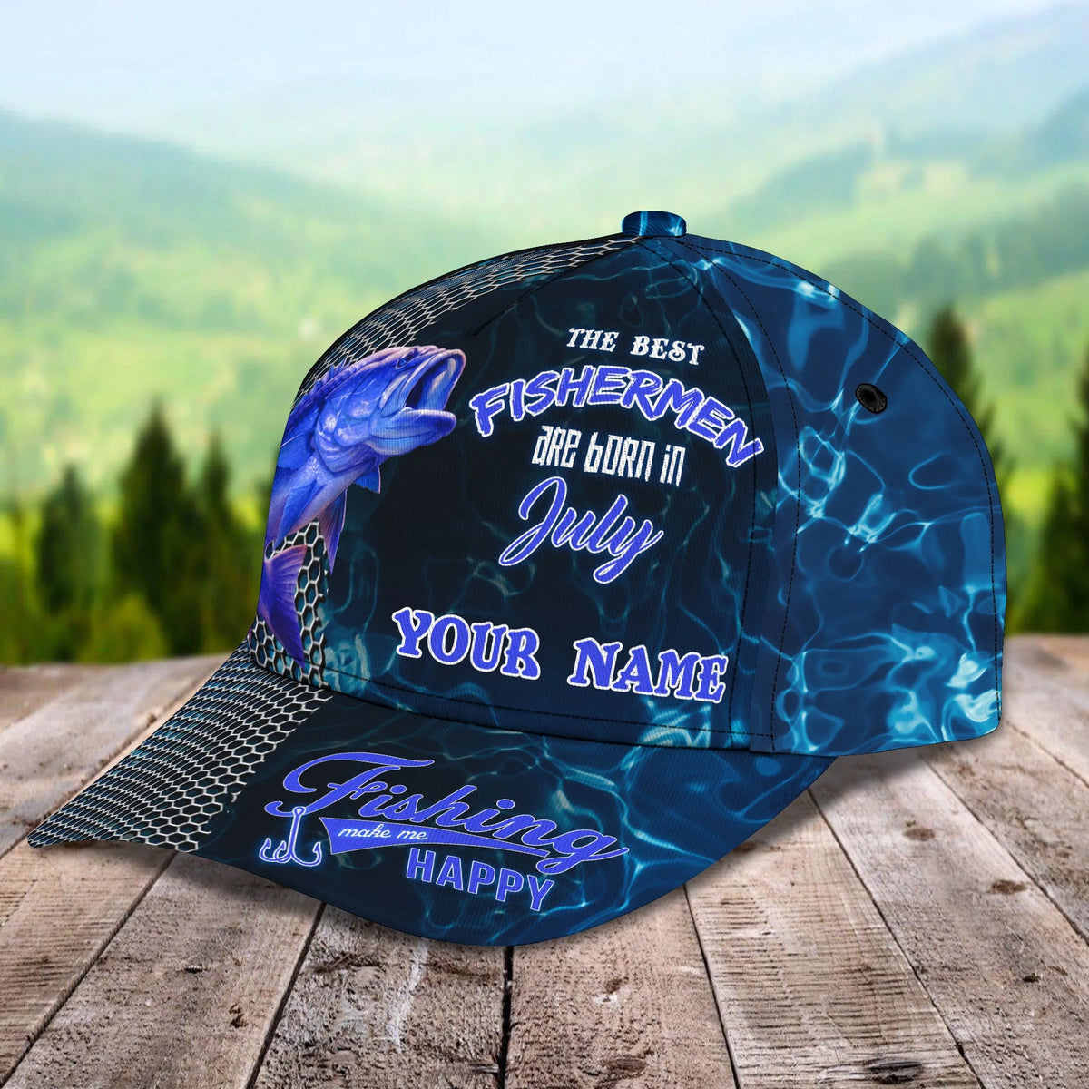 The Best Fishermen  - Personalized Name Cap - Vtm99 FISH0173