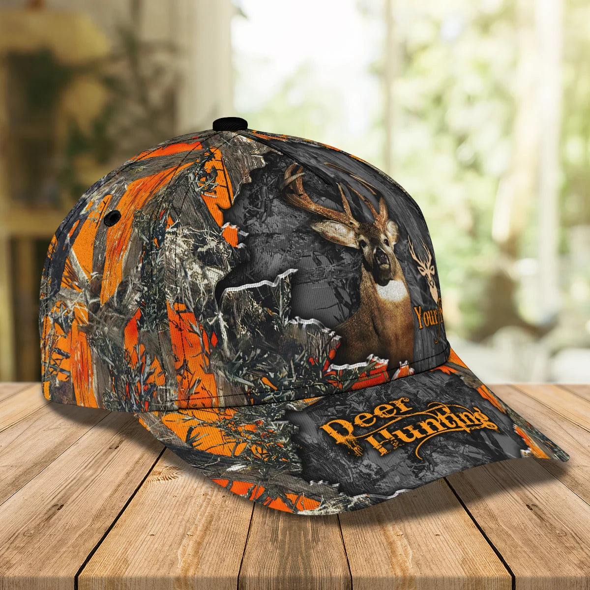 Orange Deer Hunting Camo Classic Cap - Hdmt ORN0102
