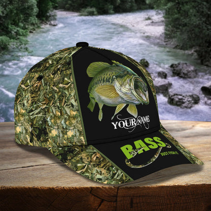 Bass Just Fish It - Personalized Name Cap FISH0249