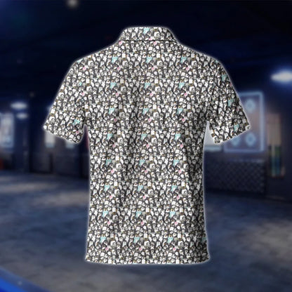Mens Penguin Pattern Golf Polo Shirts, Penguin Golf Shirts GOF0213