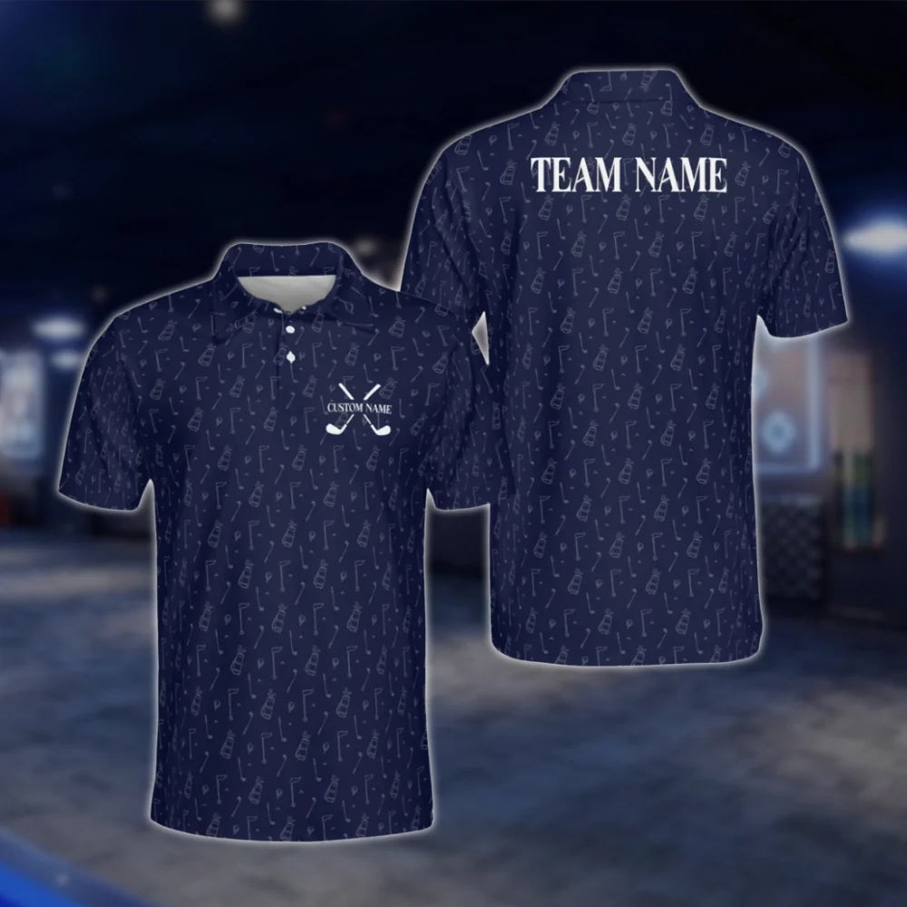 Personalized Green Golf Team Polo Shirt For Men, Custom Golf Shirts GOF0069