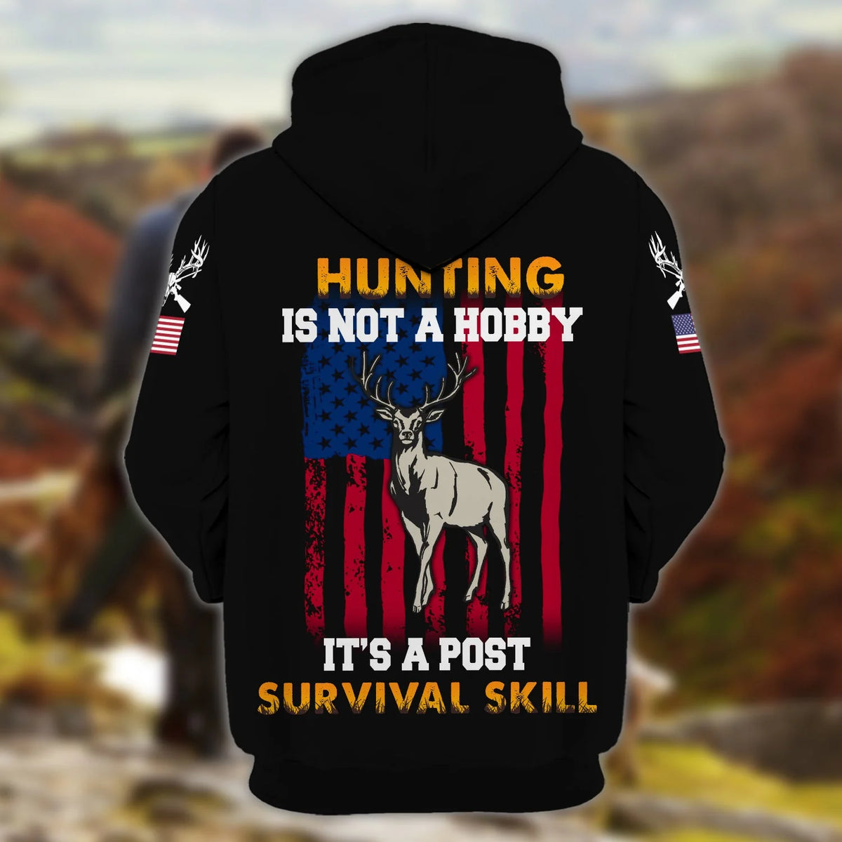 Hunting - Personalized Name 3D Zipper hoodie - Lta98 56 HNT0012