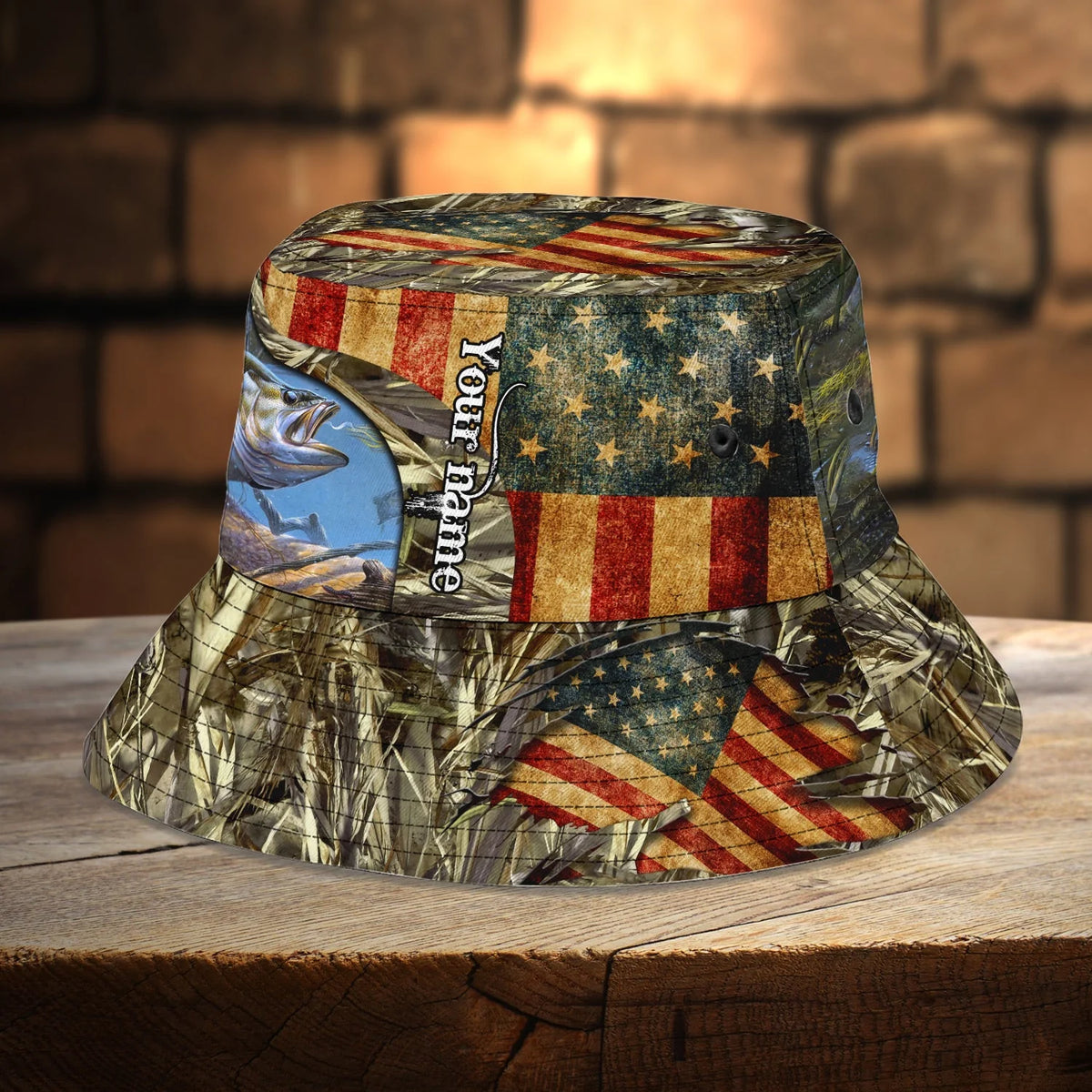 Custom Bucket Hat - Fishing - Fuly 10 FISH0197