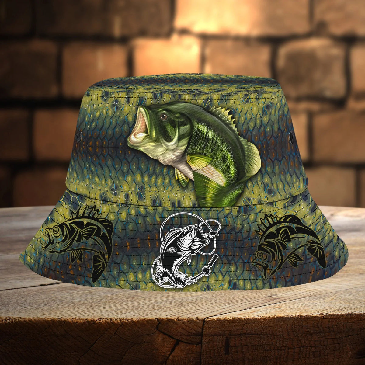 Custom Bucket Hat - Fishing - Fuly 1 FISH0121