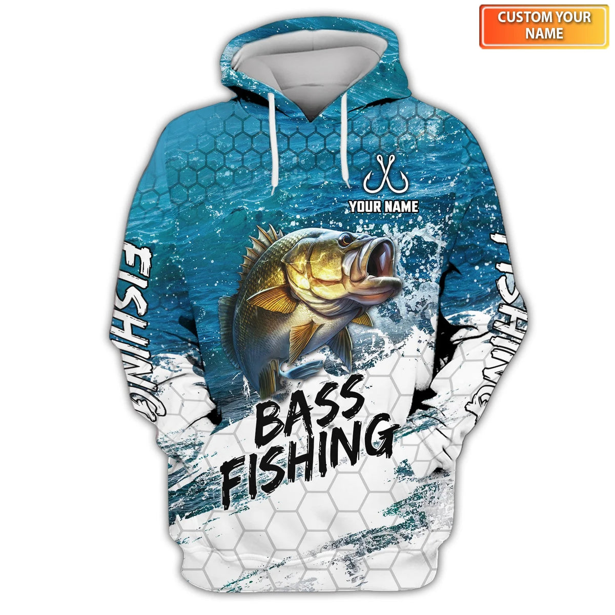 Latest Bass Fishing 3D Hoodie Shirt For Men Hunting Life Hoodie Gifts FISH0071