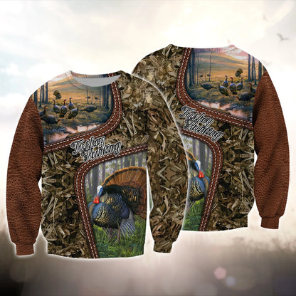 Turkey Bird Hunting Animal Hunter Camo Tattoo 3D All Over Printed Shirt HNT0132