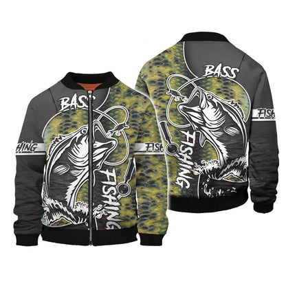 Bass Fishing 3D Printed Unisex Hoodie Tshirt FISH0078
