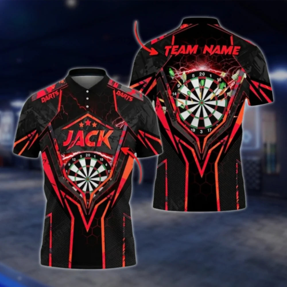 Custom Team Purple Dart Polo Shirt For Men, Custom Dart Shirts DAT0274