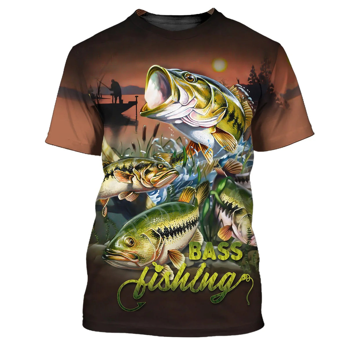 Bass Fishing Shirt Fish 3D Printed Fishing Hoodie Tshirt FISH0108