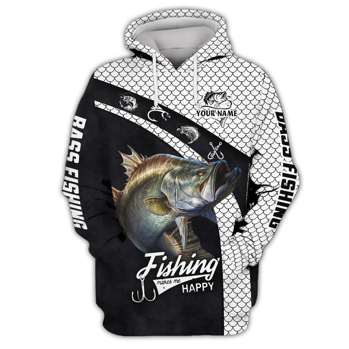 Fishing Shirt Bass Fishing 3D Full Print Fishing Lover Hoodie Tshirt FISH0076