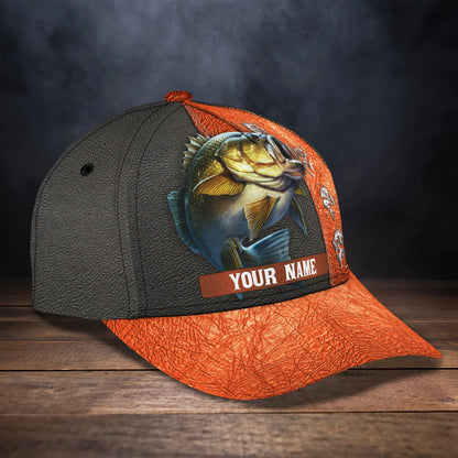 Bass Fishing - Personalized Name Cap FISH0200