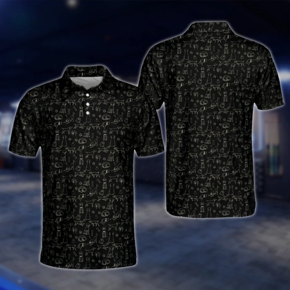 Weimaraner Dog Golf Polo Shirts Men, Weimaraner Lover Golf Shirts GOF0248
