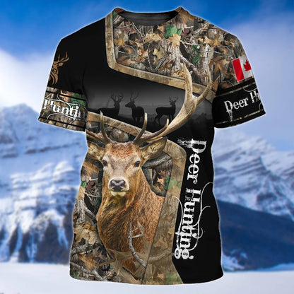 Canada Deer Hunting 3D Shirts For Men and Women Version 2 HNT0117