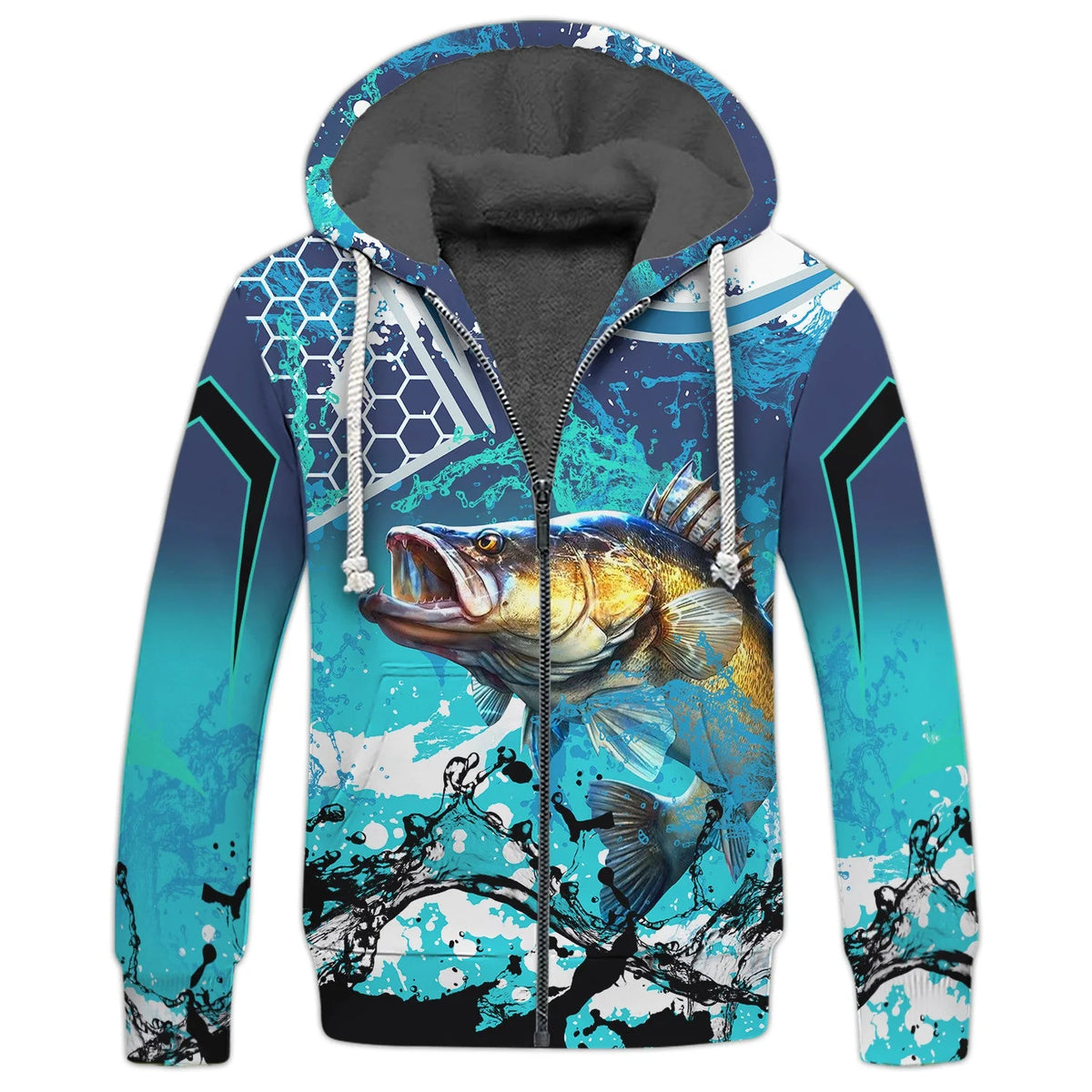 Bass Fishing Blue 3D Hoodie Shirt For Men Hunting Life Hoodie Gifts FISH0068