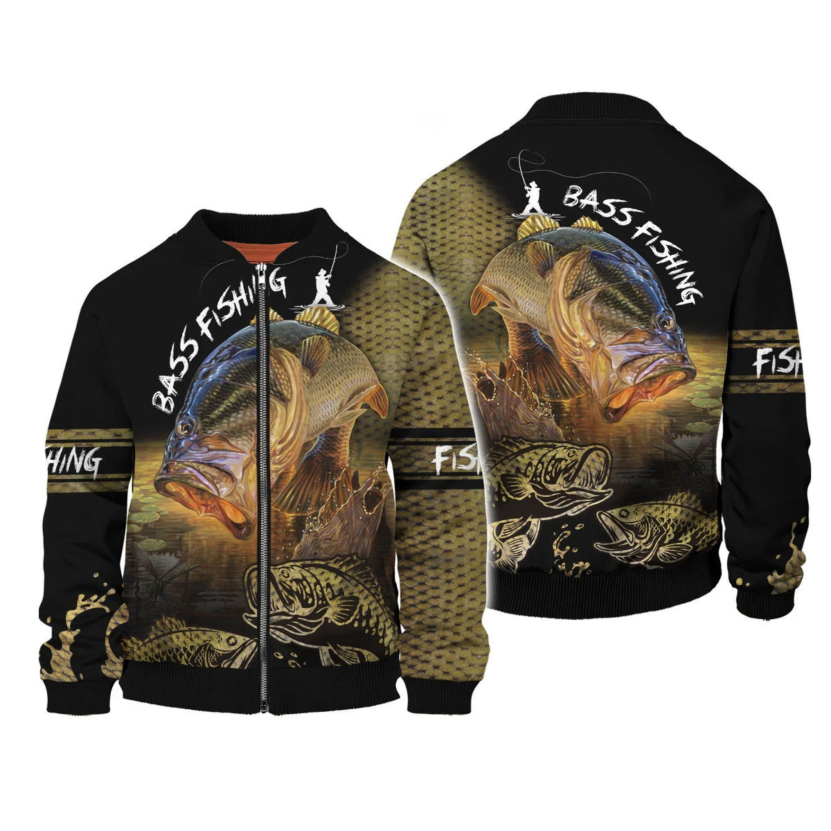 Bass Fishing On Skin 3d Print Fishing Shirt For Men And Women Hoodie Tshirt FISH0077