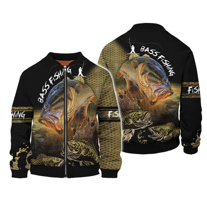 Bass Fishing On Skin 3d Print Fishing Shirt For Men And Women Hoodie Tshirt FISH0077