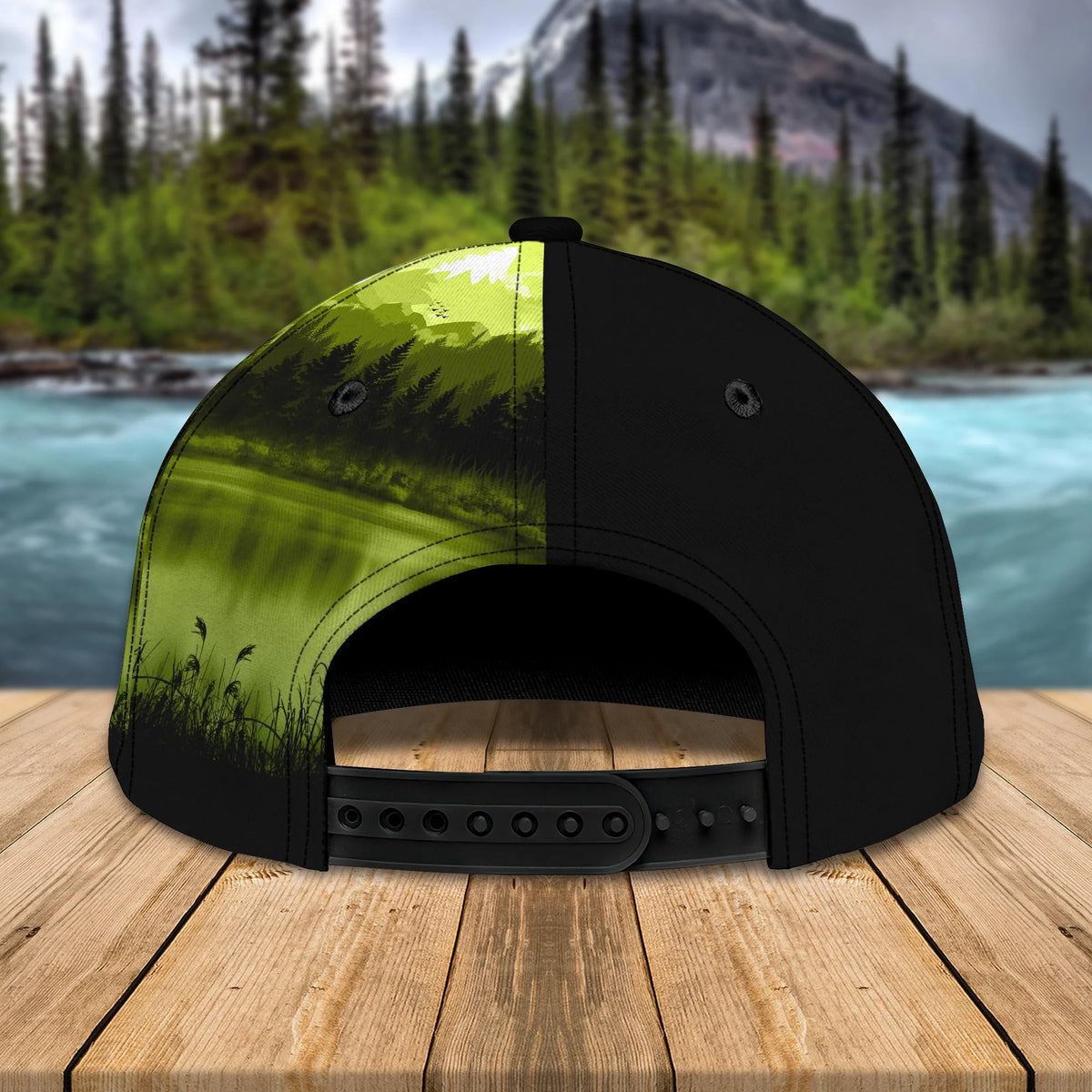Bass Fishing - Skull - Personalized Name Cap 20 FISH0048