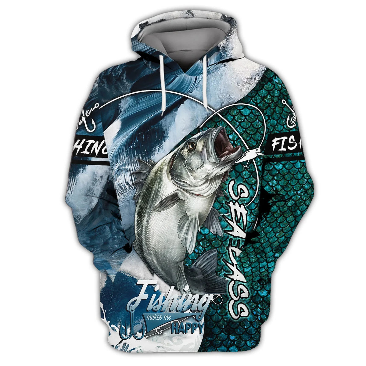 Fishing Shirt 3D Full Print Bass Fishing Hoodie Tshirt FISH0074