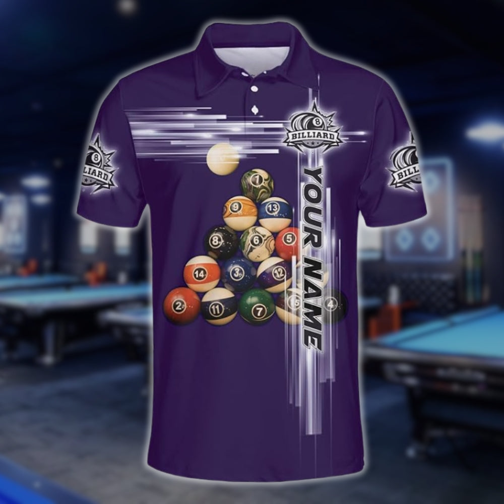 Custom Green Billiard Team Polo Shirt Mens, Custom Pool Billiard Shirts BLD0079