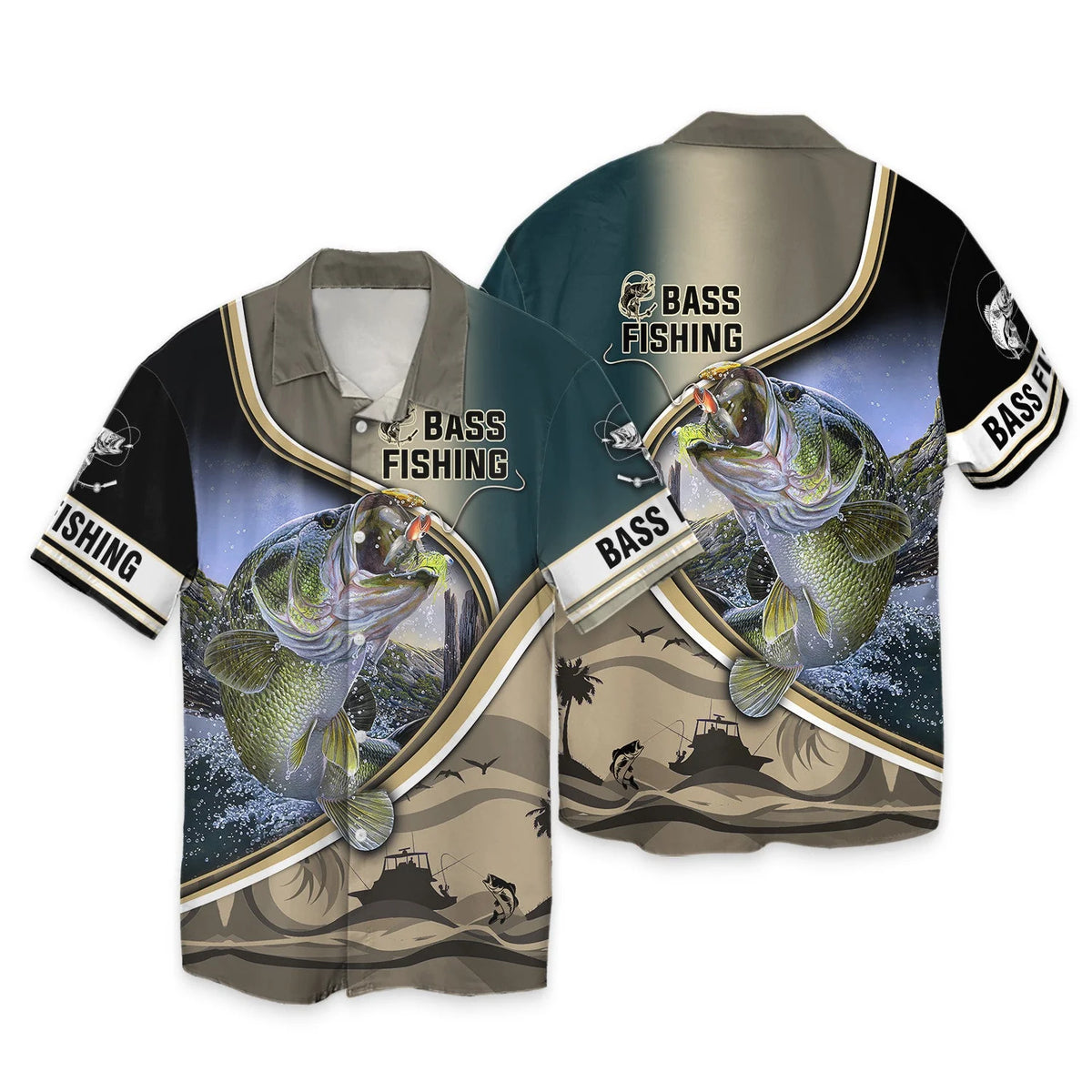 Bass Fishing Hooked 3D Hoodie Tshirt FISH0073