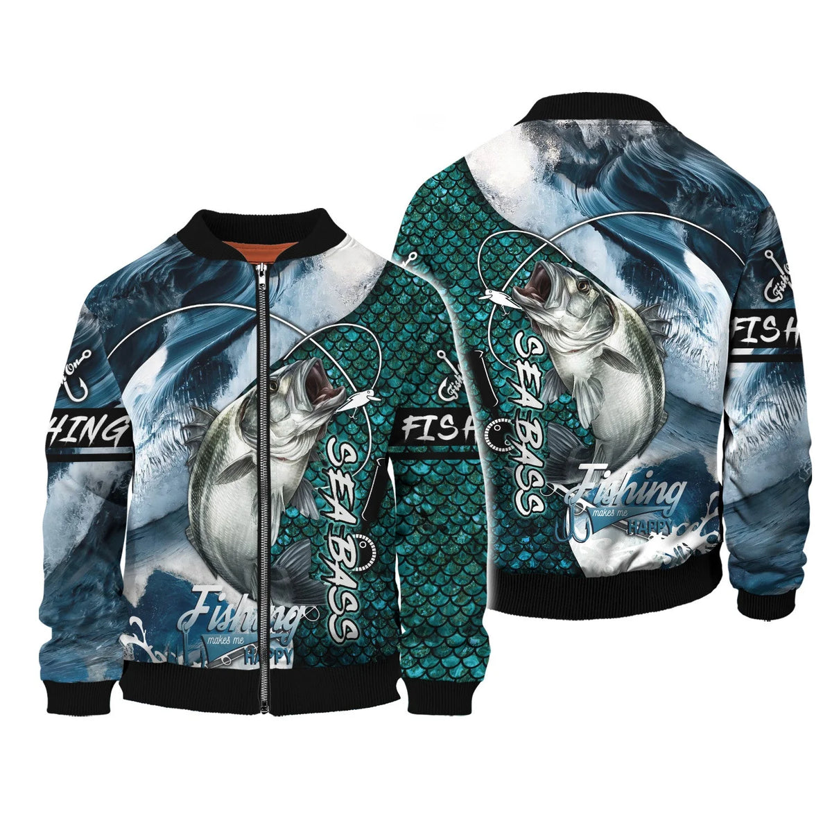Fishing Shirt 3D Full Print Bass Fishing Hoodie Tshirt FISH0074