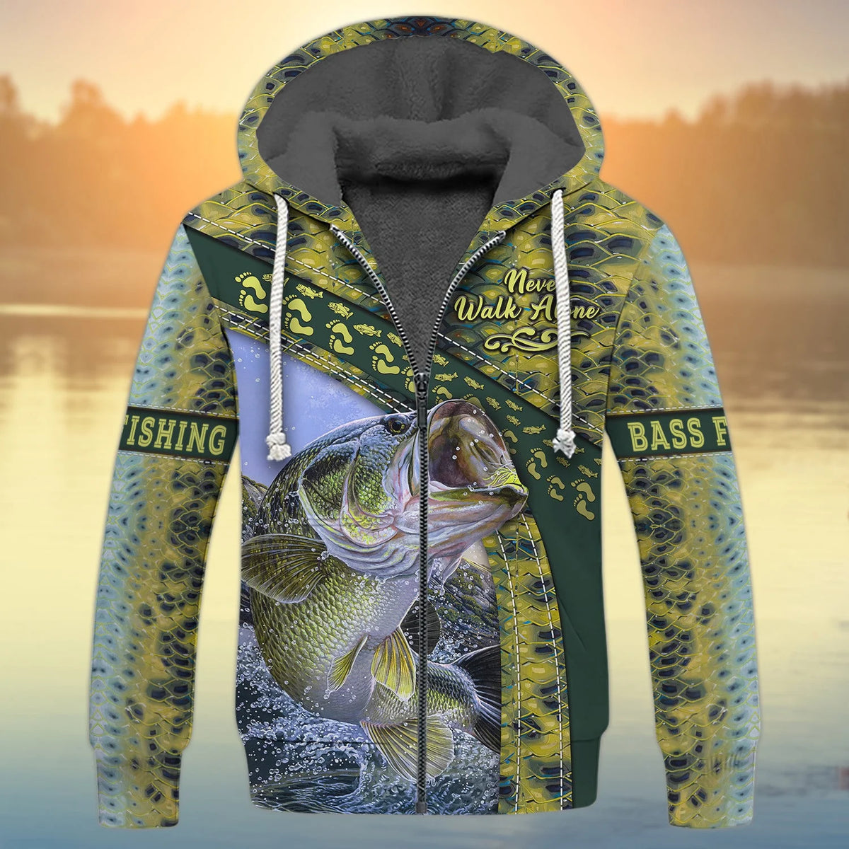 Bass Fishing Never Walk Alone 3D Full Print FISH0024