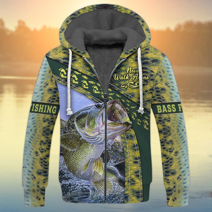 Bass Fishing Never Walk Alone 3D Full Print FISH0024