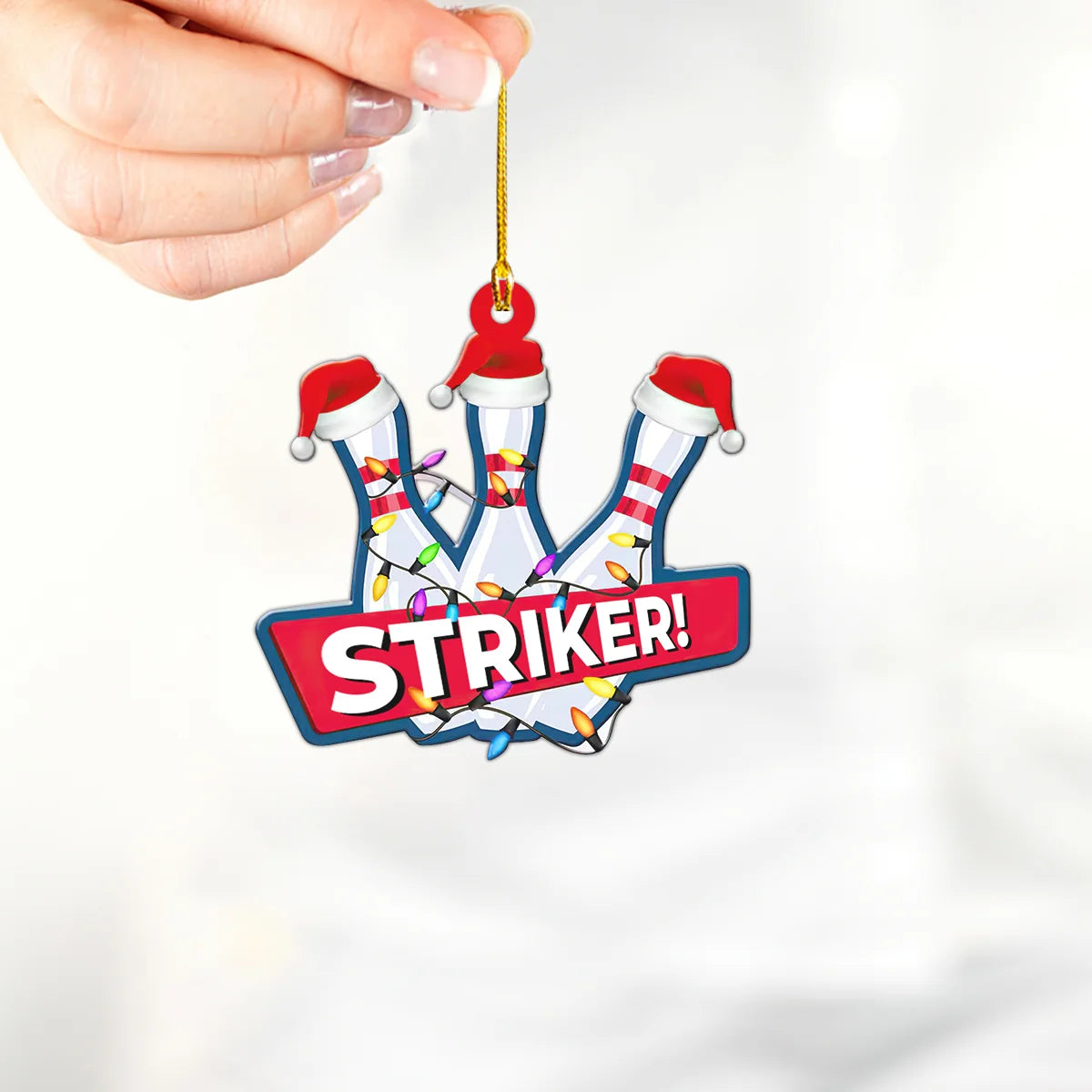 Bowling Strike Amazing Style Acrylic Christmas Ornament Home Decor Gift For Bowling Player ORN0094