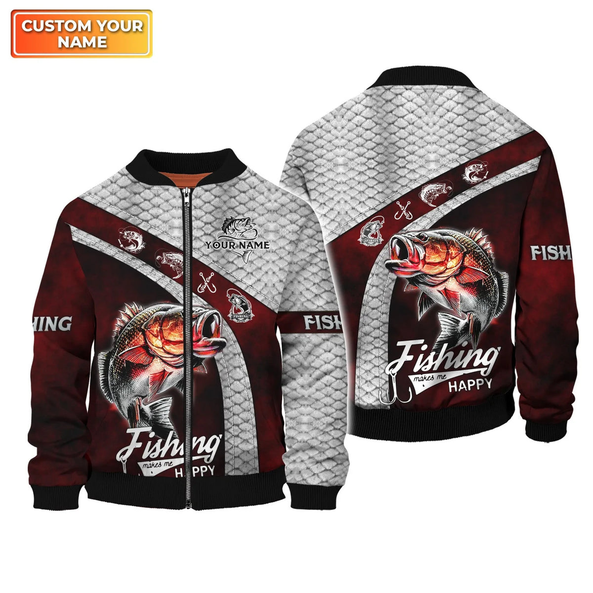 Custom 3D Bass Fishing 3D Full Print Shirts, Unique Design for Anglers, Perfect Gift for Bass Fishing Enthusiasts! FISH0002