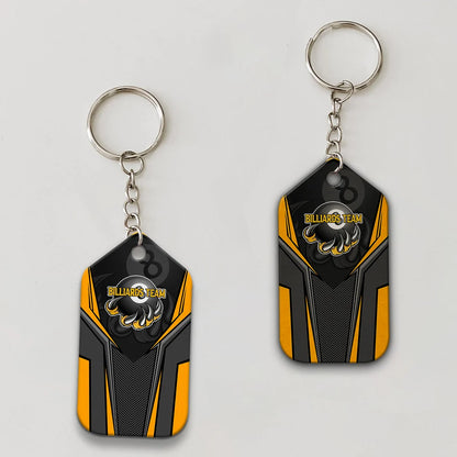 Eagle Billiards Teams 8 Ball Personalized Name Keychain Gift For Billiard Players ORN0206