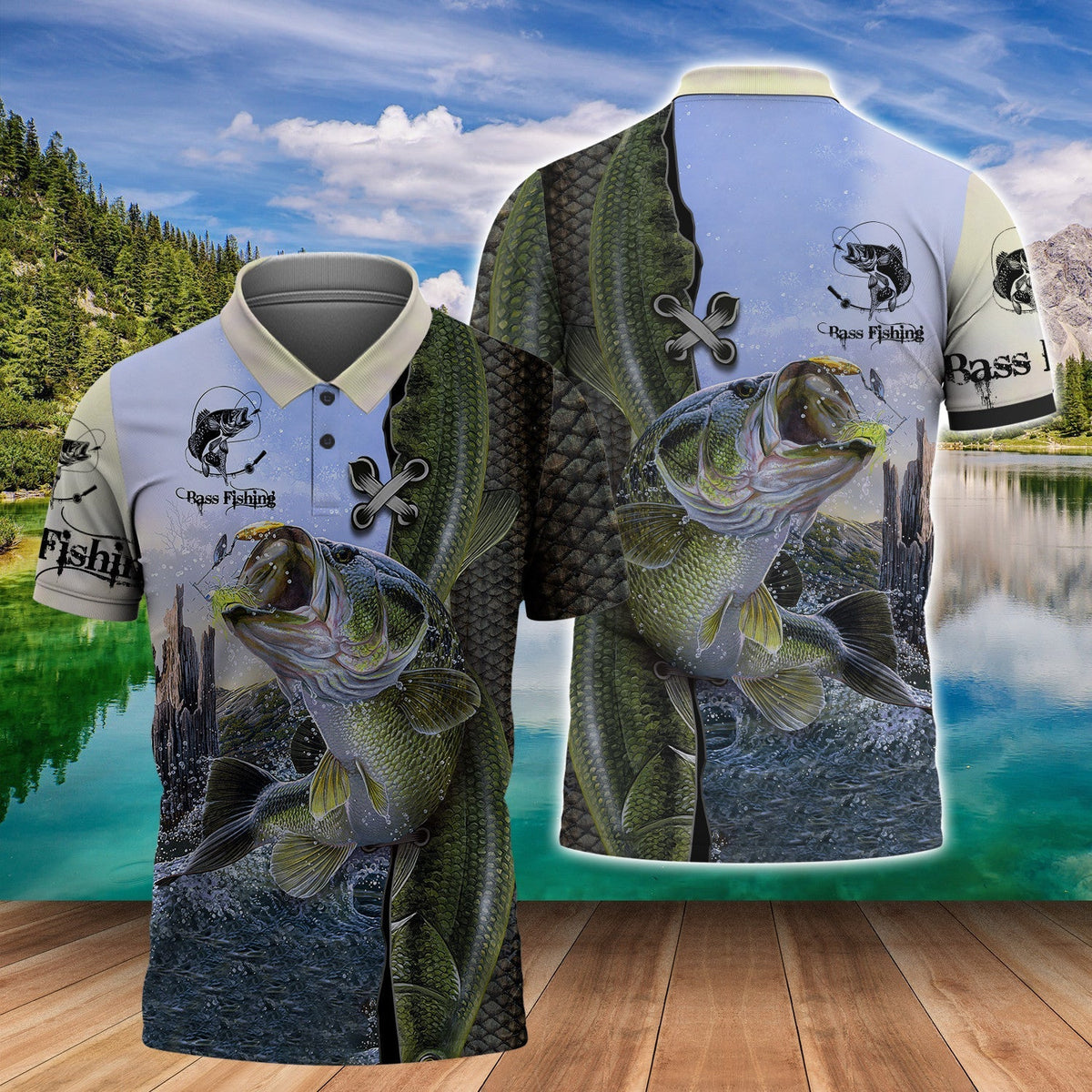 Bass Fishing 3D Full Print Shirts, Unique Design for Anglers, Perfect Gift for Bass Fishing Enthusiasts! FISH0001