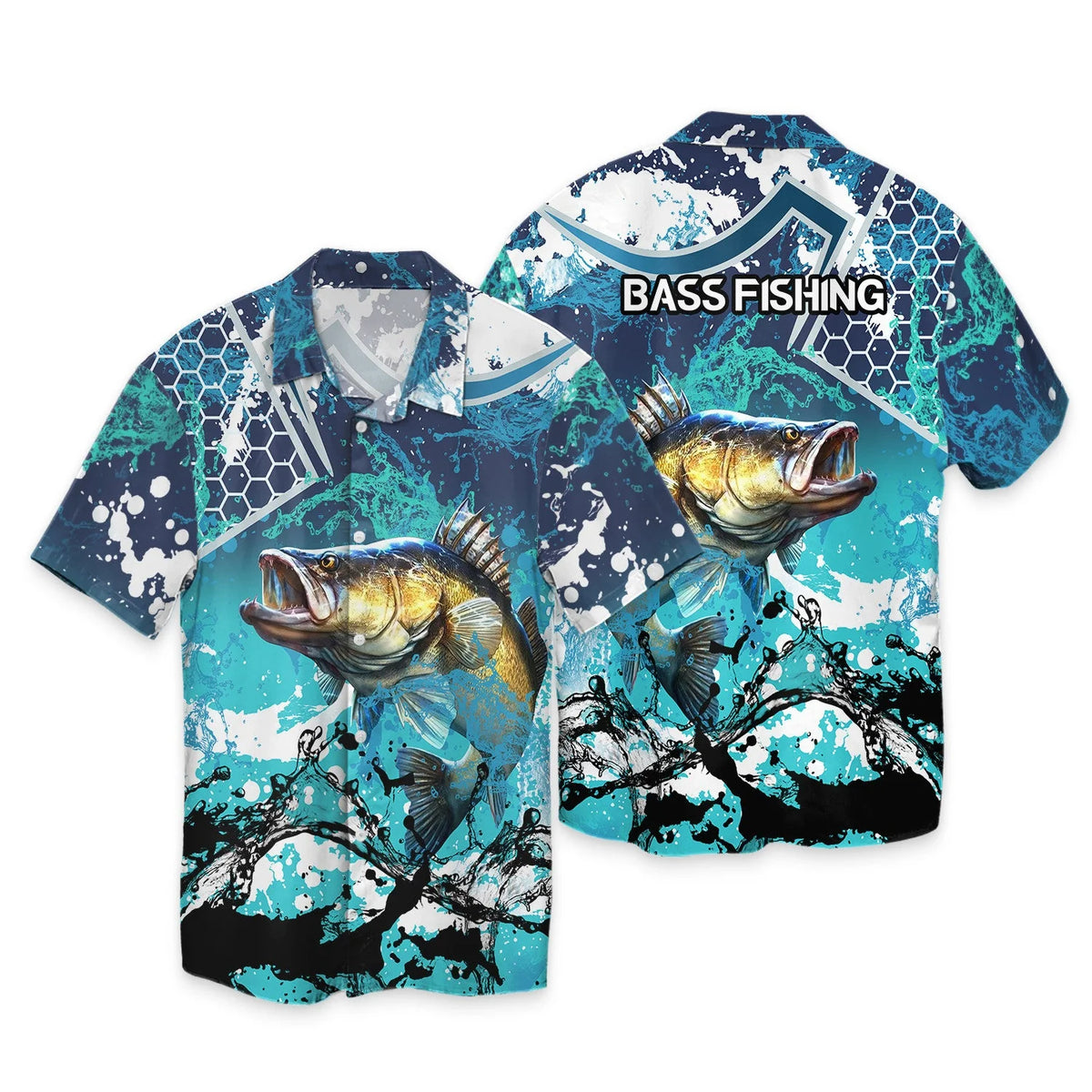Bass Fishing Blue 3D Hoodie Shirt For Men Hunting Life Hoodie Gifts FISH0068