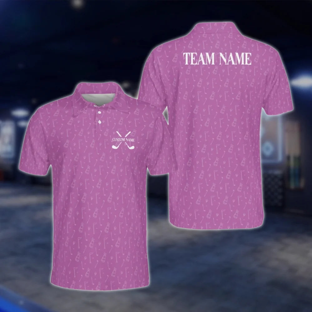 Personalized Green Golf Team Polo Shirt For Men, Custom Golf Shirts GOF0069